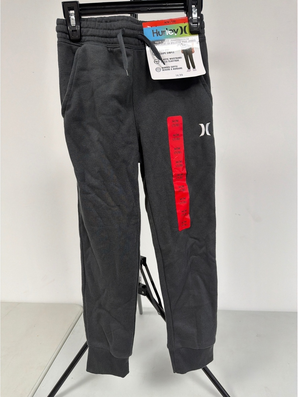 Hurley Boys' Gray Jogger Sweatpants Size M (7/8) 0016